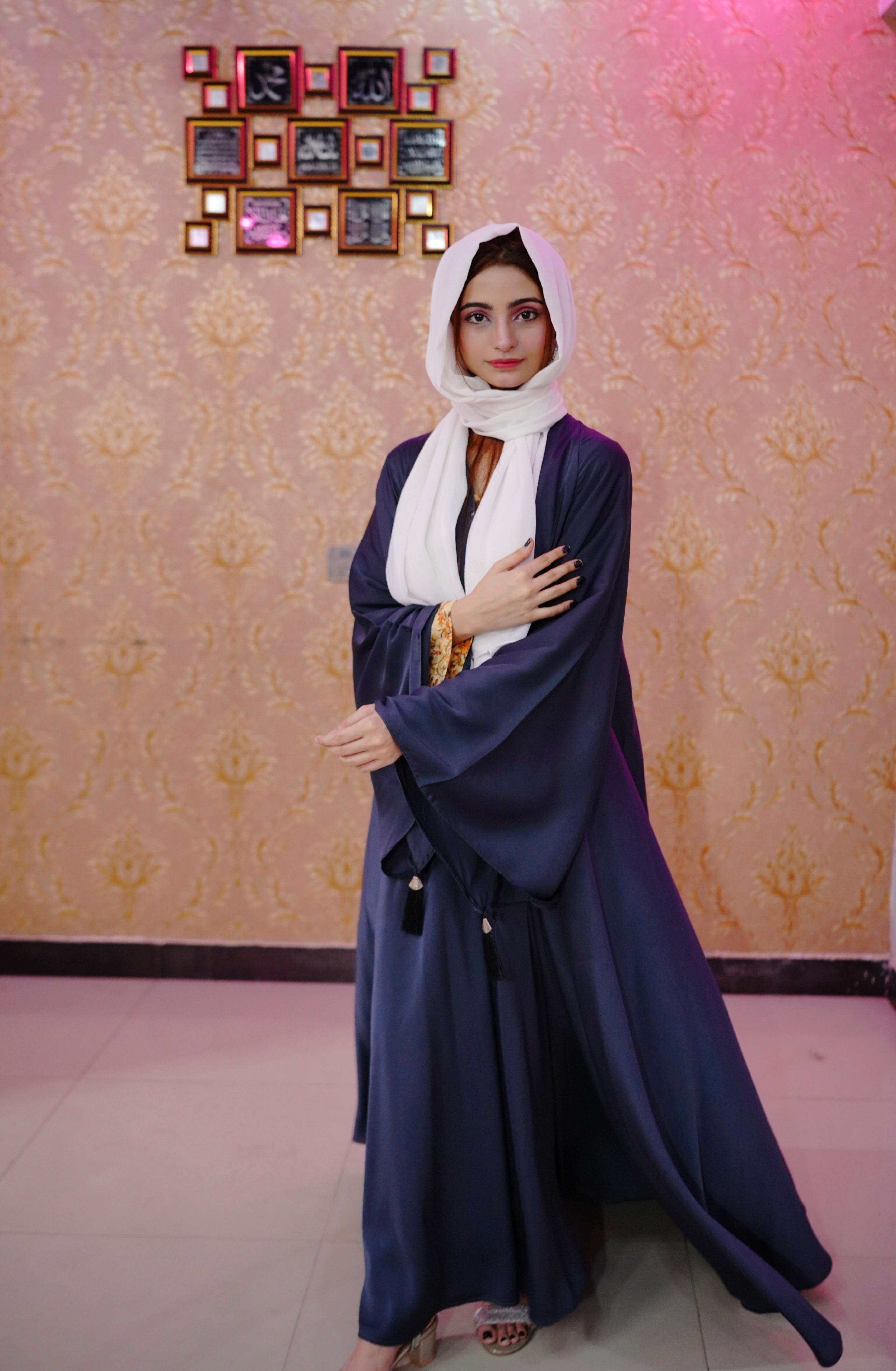 Full flare casual Malai stuff ( English Blue  )