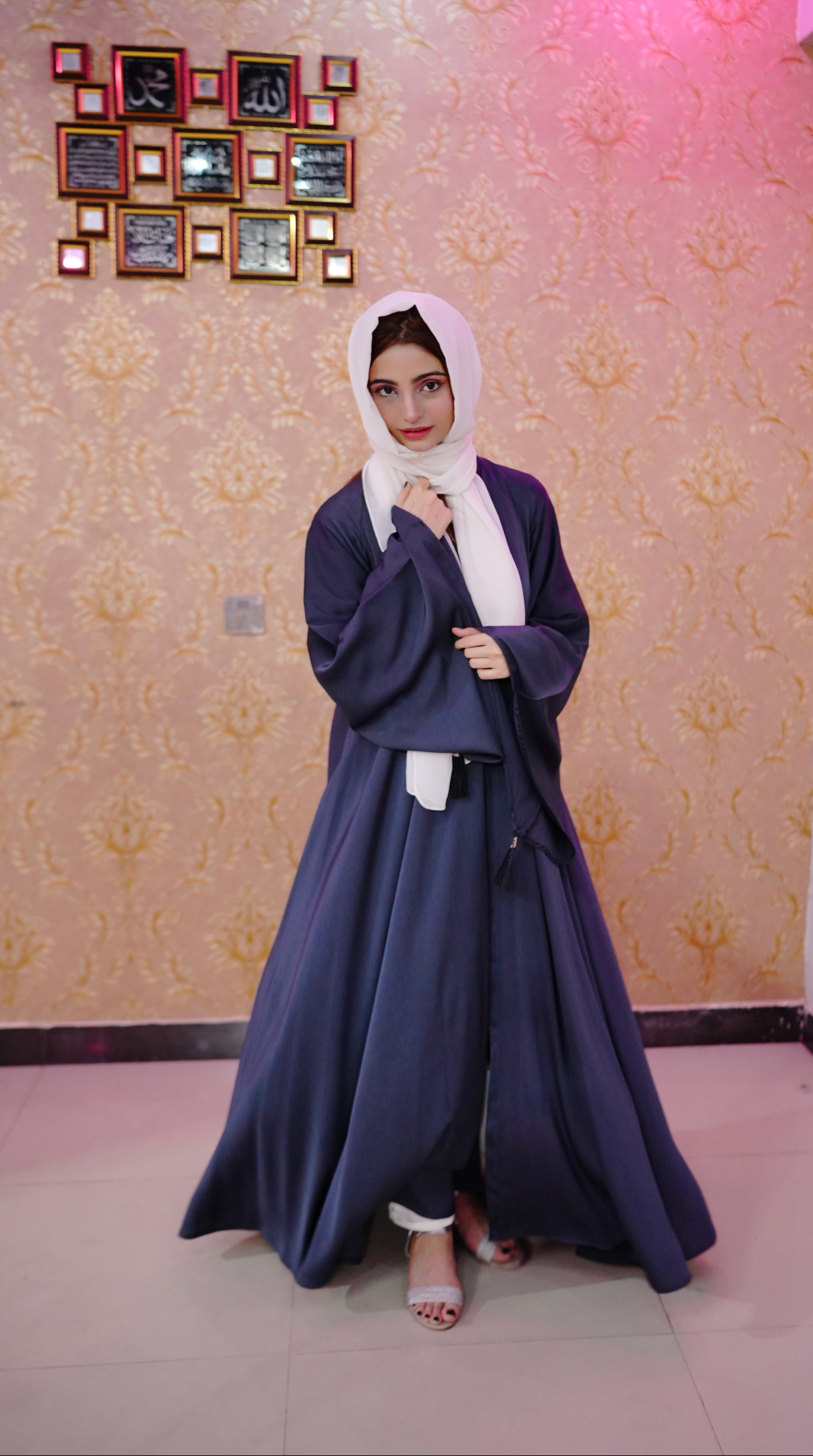 Full flare casual Malai stuff ( English Blue  )
