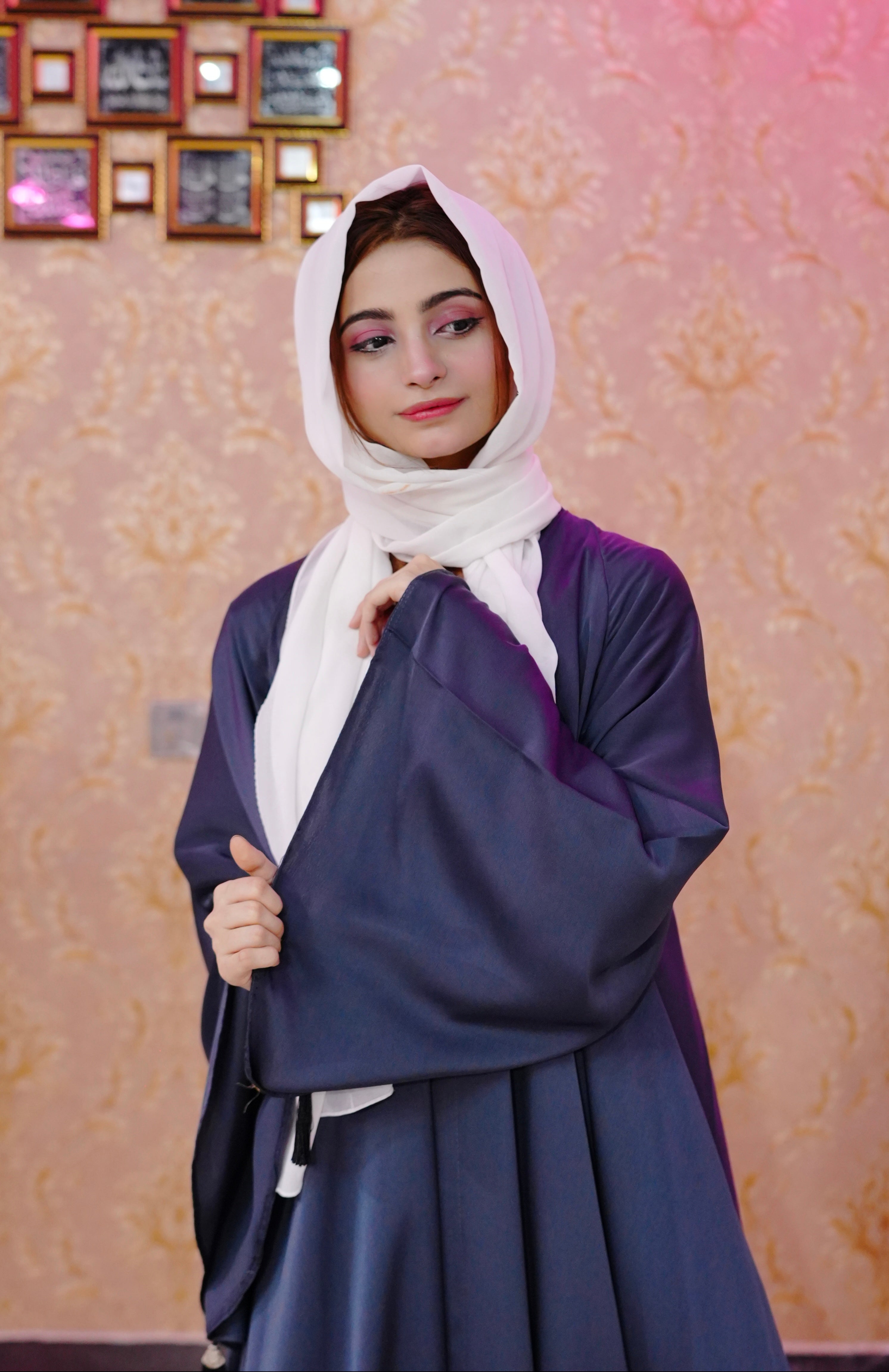 Full flare casual Malai stuff ( English Blue  )