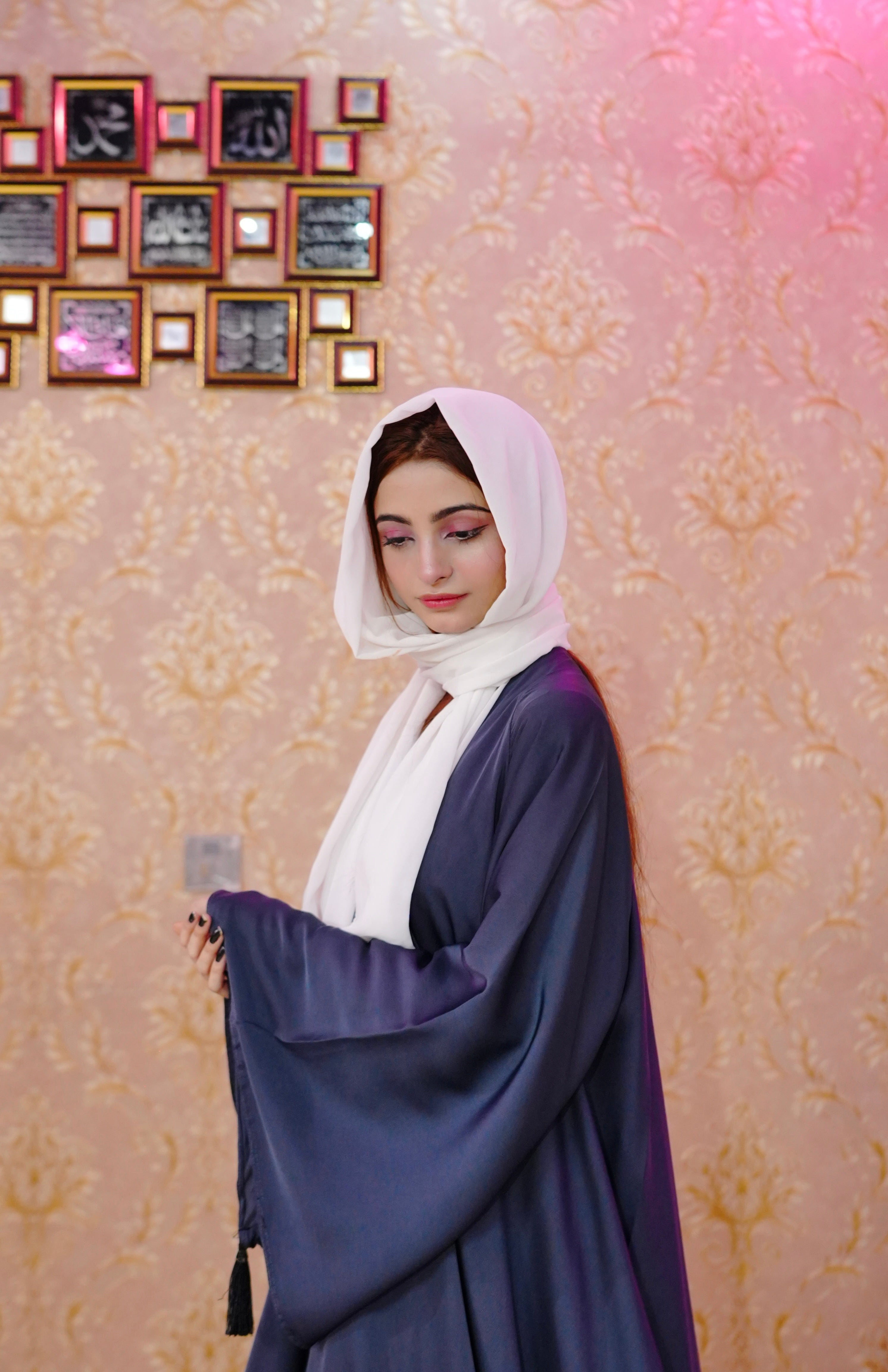 Full flare casual Malai stuff ( English Blue  )