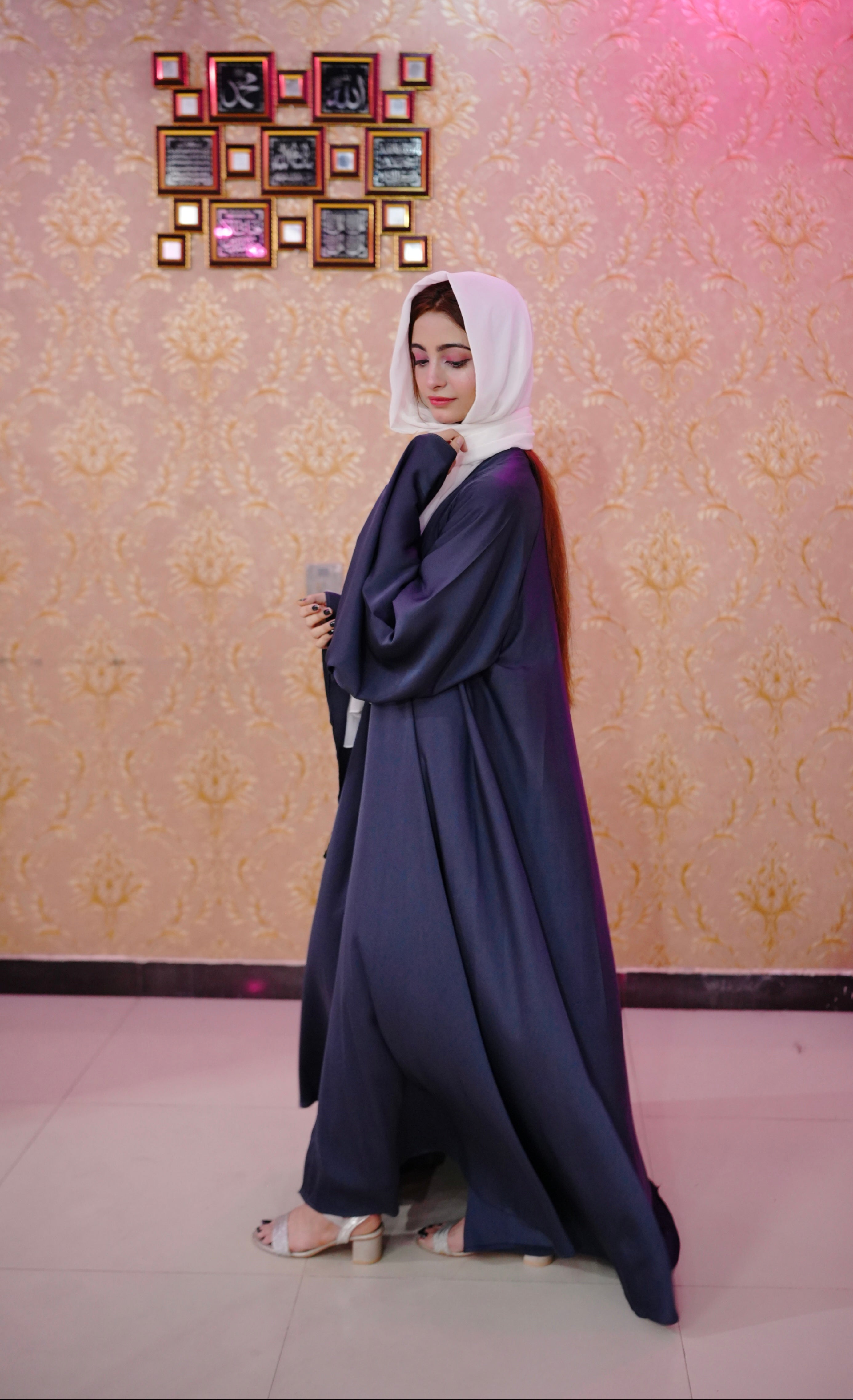 Full flare casual Malai stuff ( English Blue  )