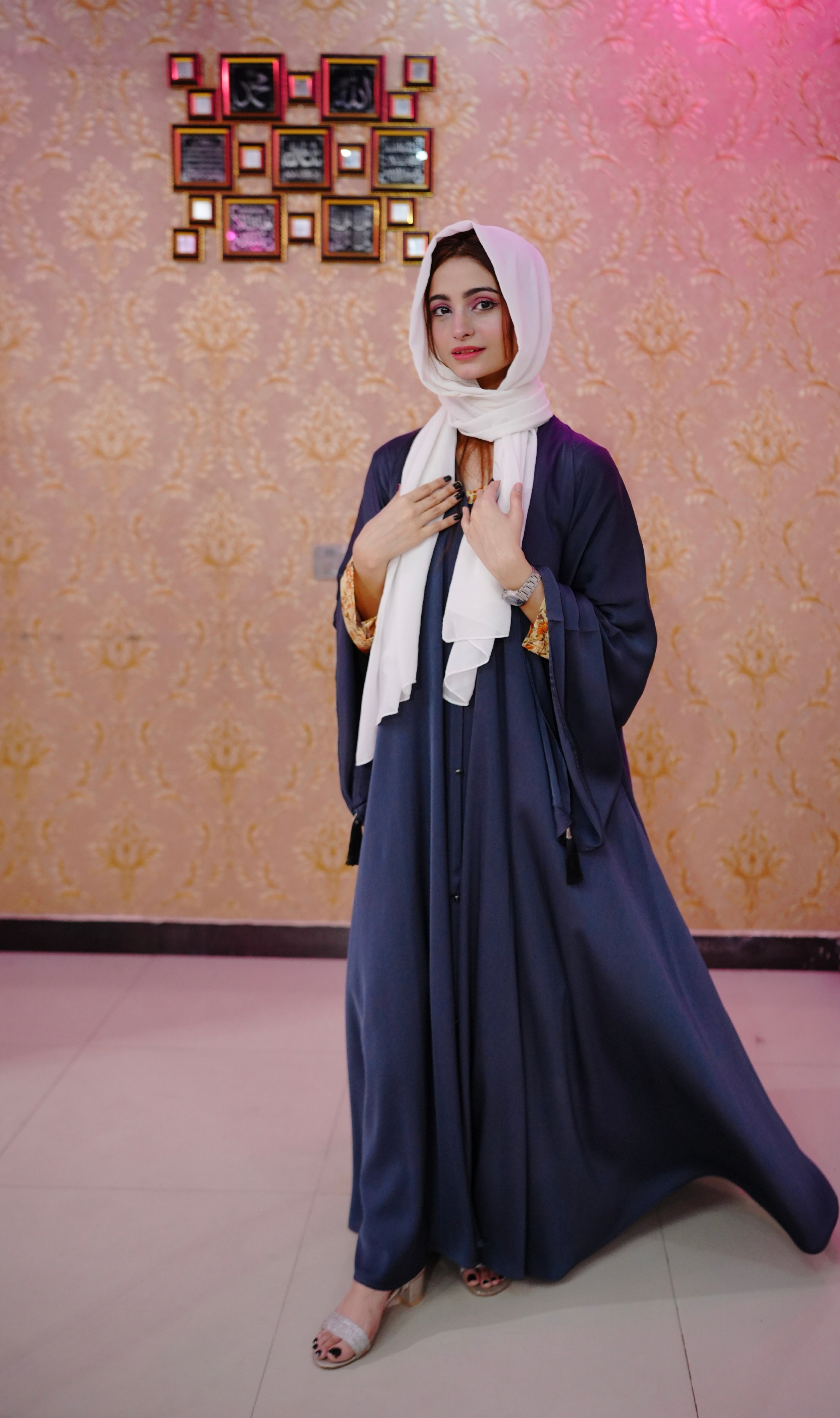 Full flare casual Malai stuff ( English Blue  )