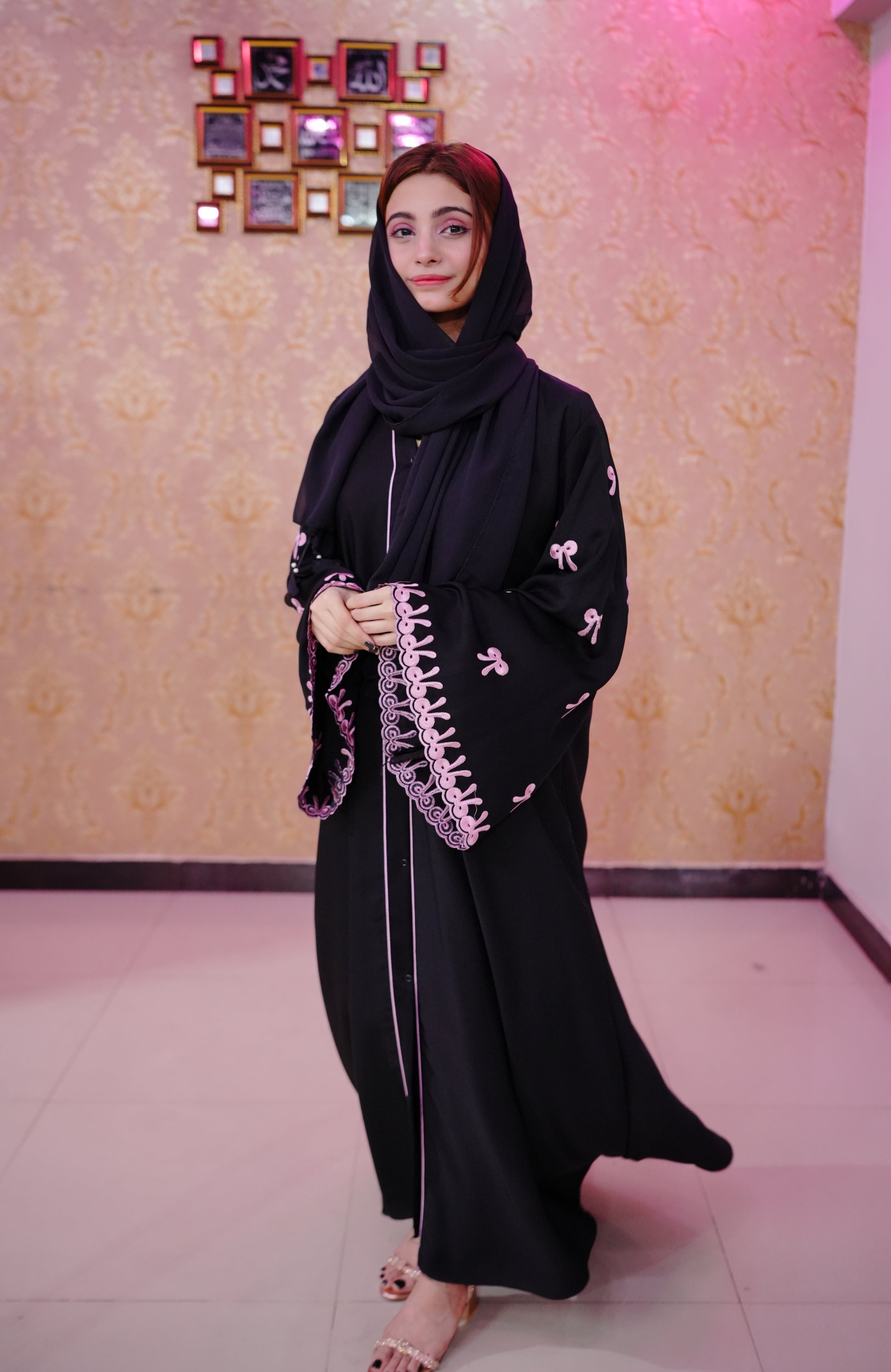 Bow Sleeves Premium Nida Front pipine