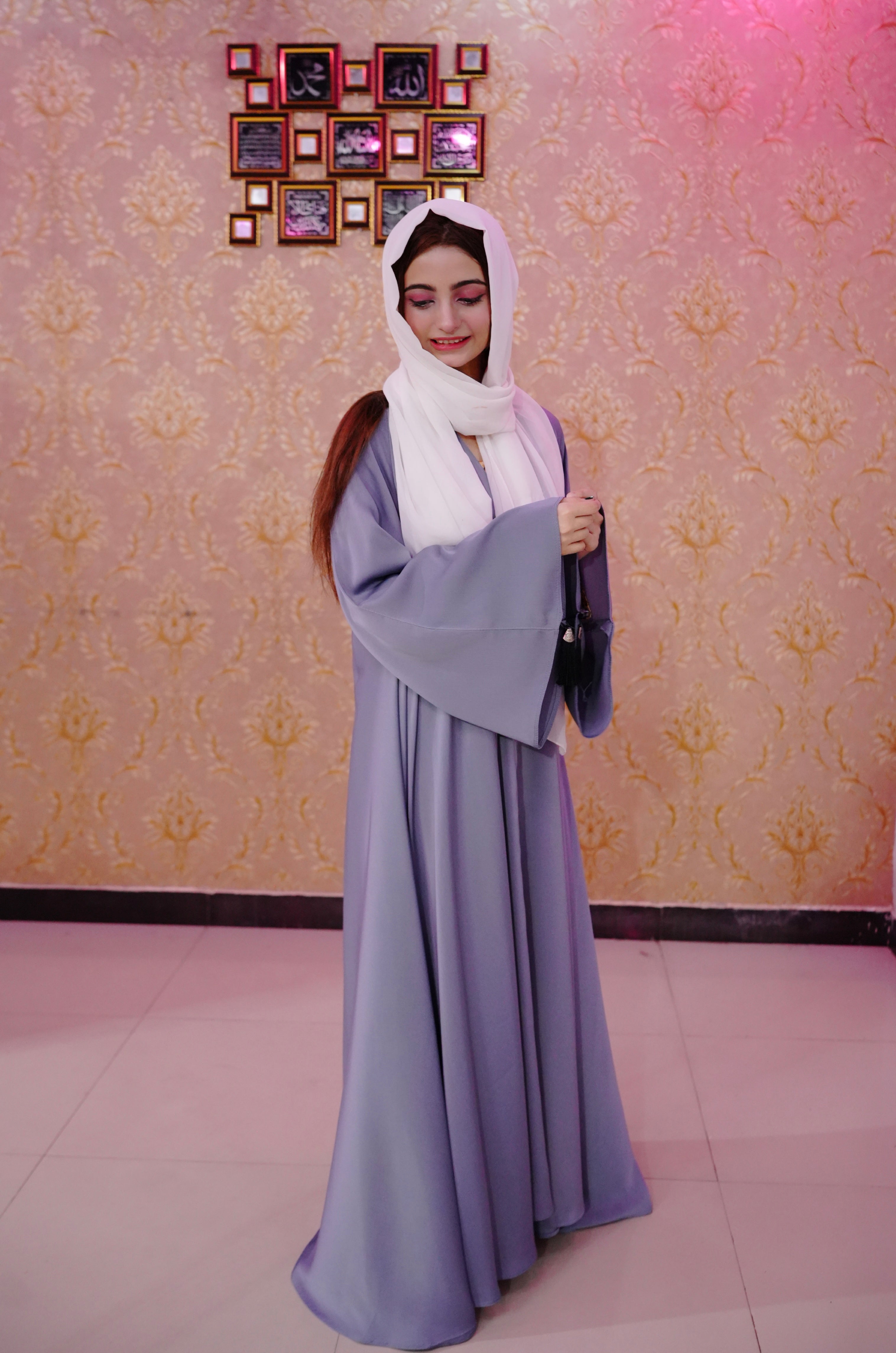 Full flare casual Malai stuff ( grey )