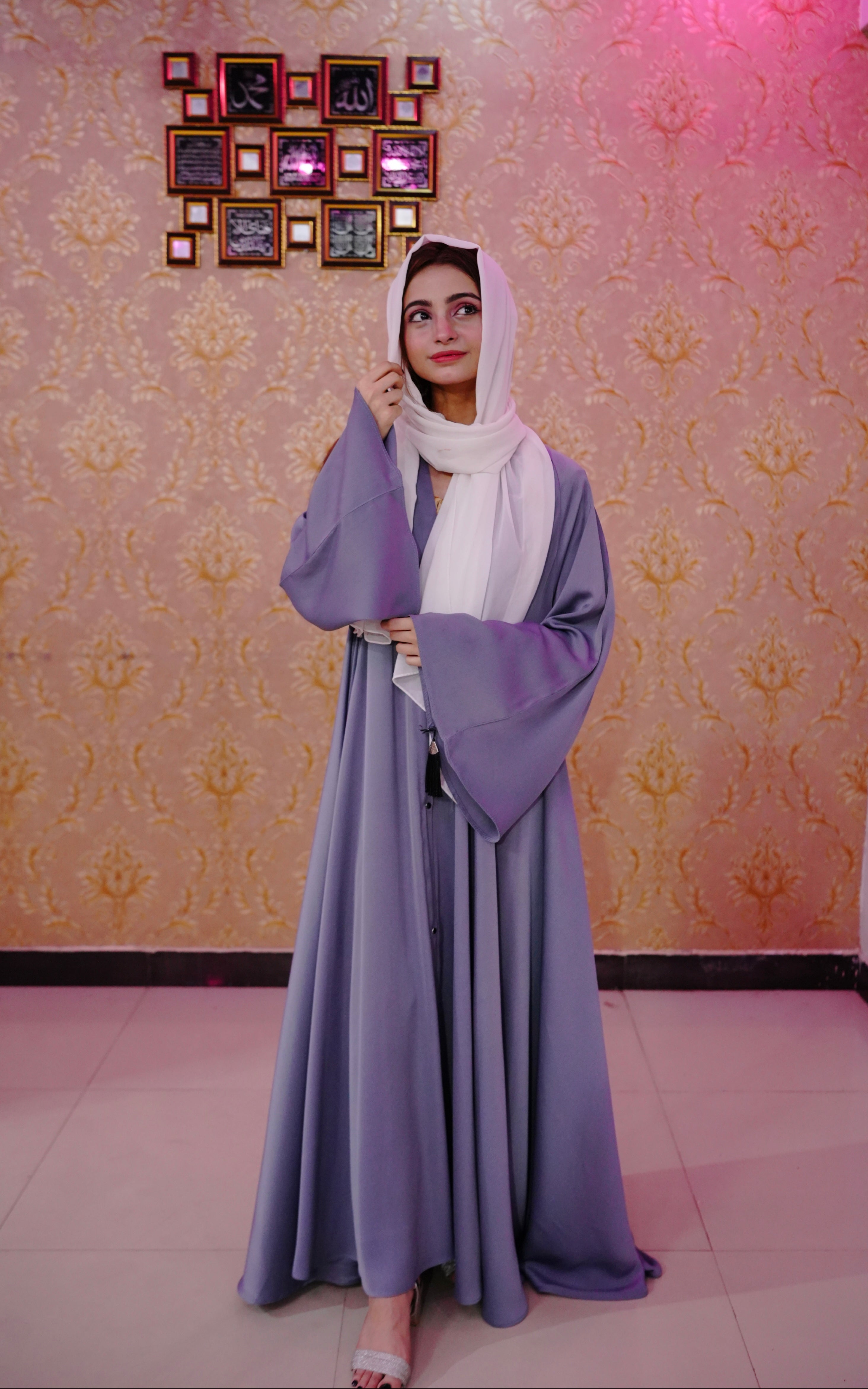 Full flare casual Malai stuff ( grey )